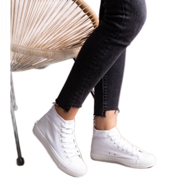 Vita Raffie-sneakers med hög topp