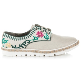 Kylie Damskor med broderi brun