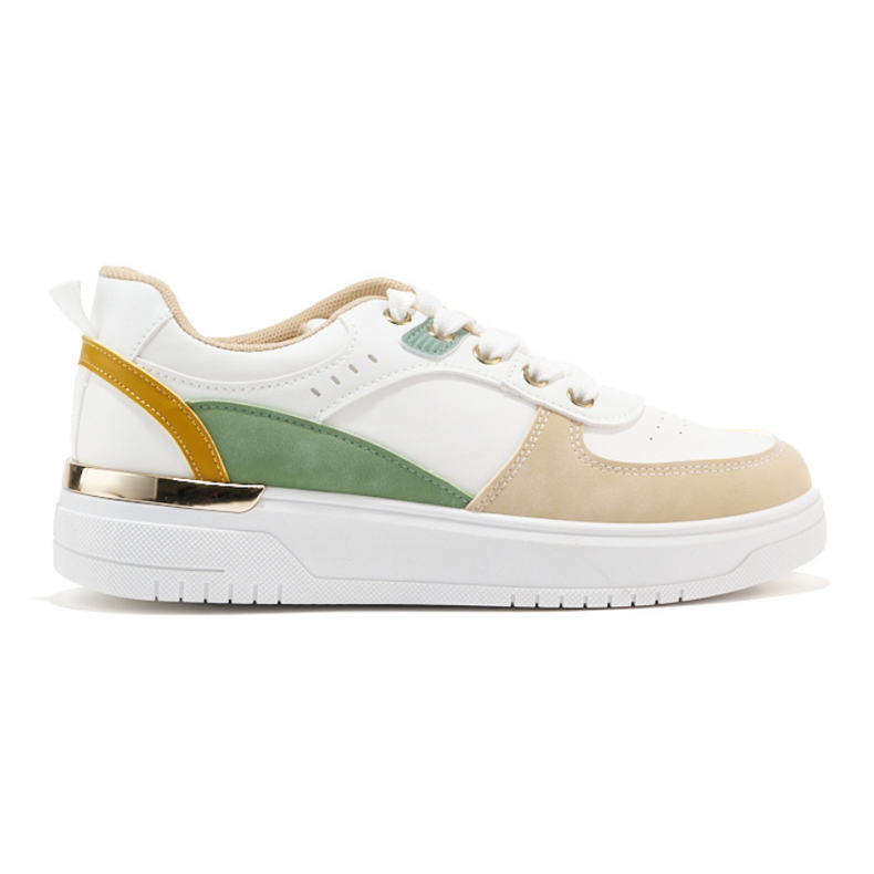 Flerfärgade plattformssportskor för kvinnor mångfärgad