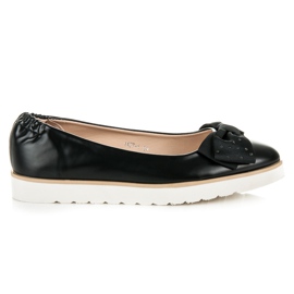 Vices Ballerina med rosett svart