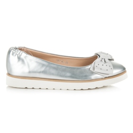 Vices Ballerina med rosett grå