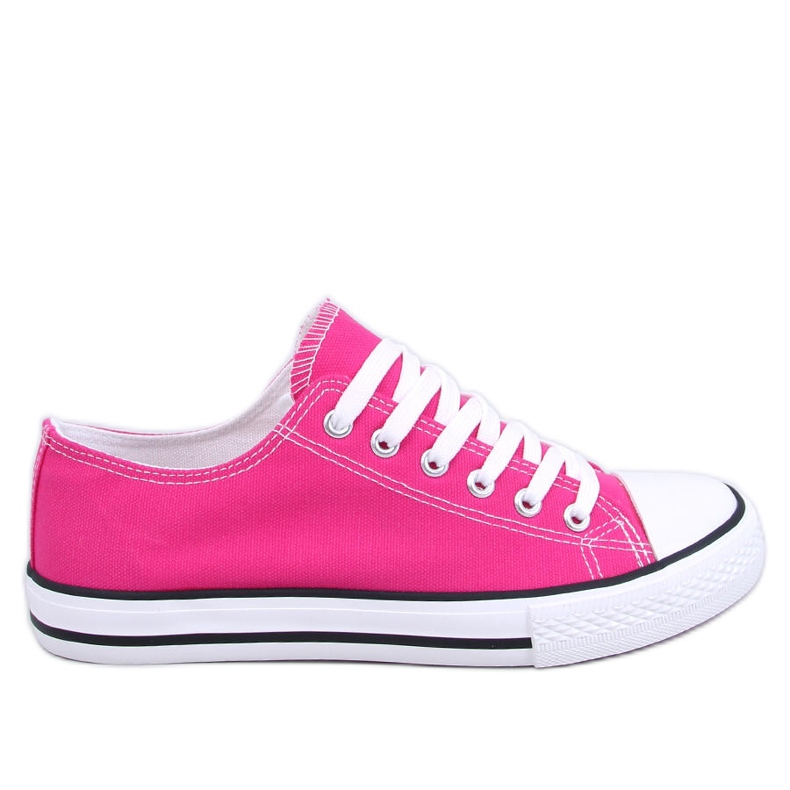Klassiska damsneakers Basic Fuchsia rosa