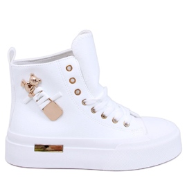 Abba White high-top sneakers vit