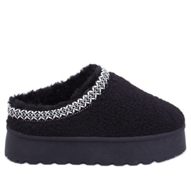 Korta snökängor med lammsvart fårskinn