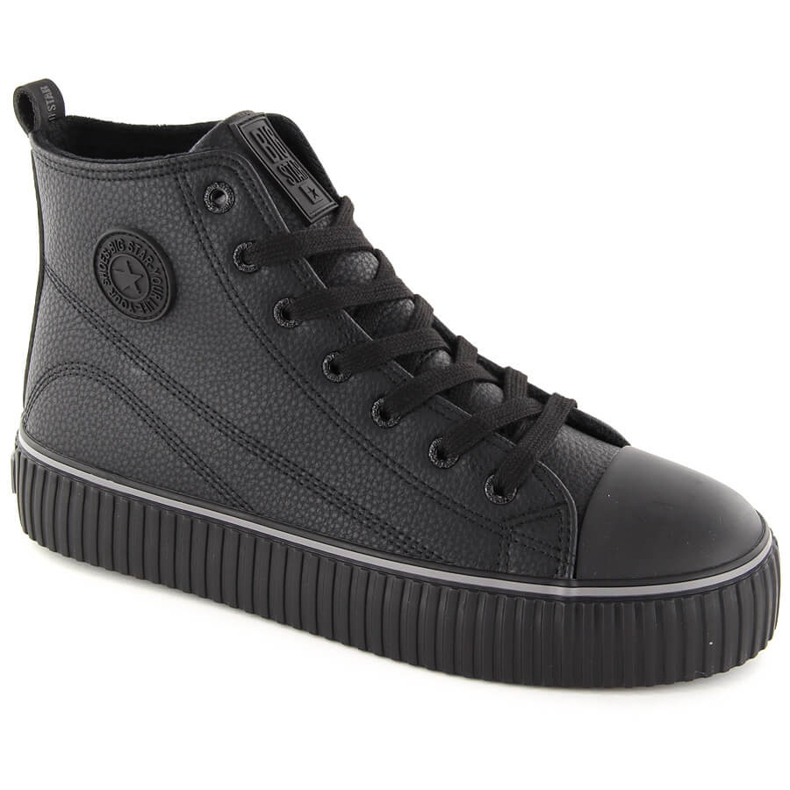 Svarta isolerade high-top sneakers Big Star OO274790