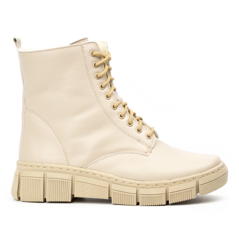 WASAK Vinterstövlar i läder dam 0660W ecru beige
