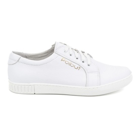 Polbut Skinnskor herr 320/2 vita