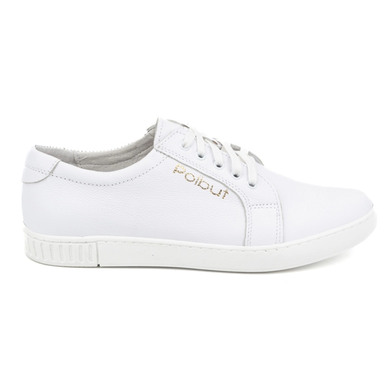 Polbut Skinnskor herr 320/2 vita