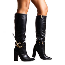 Svarta isolerade Macari-stövlar