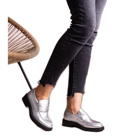 Silver eleganta Élodie loafers