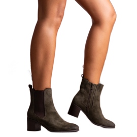 Gröna stövletter från Sabriya