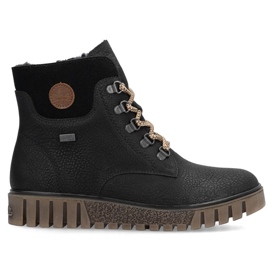 Vattentäta svarta damstövlar Rieker Y3433-00