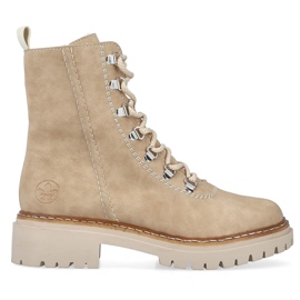 Isolerade damstövlar, beige, Rieker 72643-60