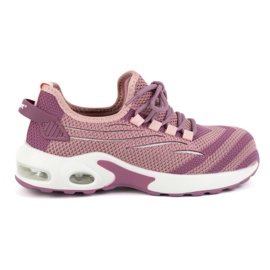 URGENT 250/S1 arbetsskor för kvinnor med tåhätta i komposit rosa