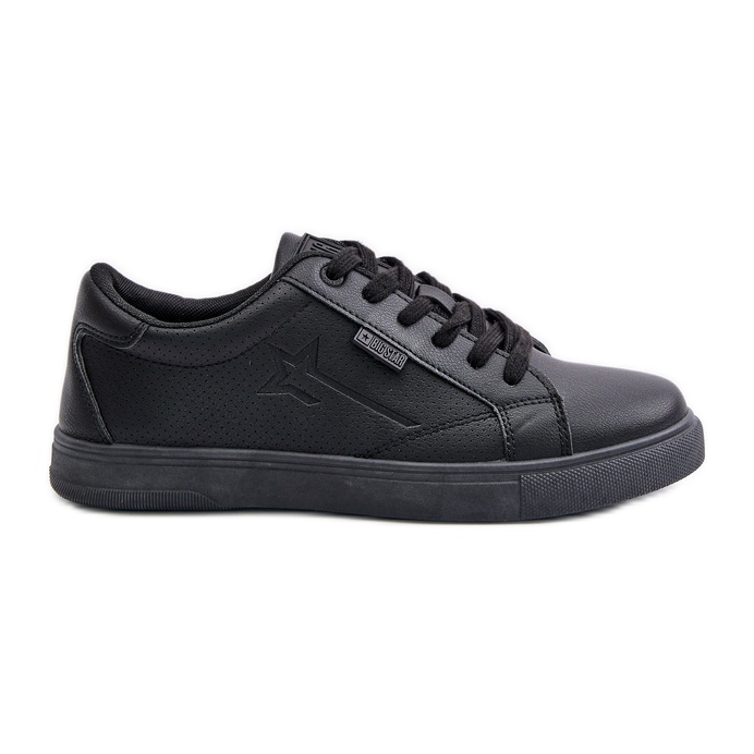 Sneakers för män gjorda av ekologiskt läder Big Star OO174021 Hi-Poly System Black svart