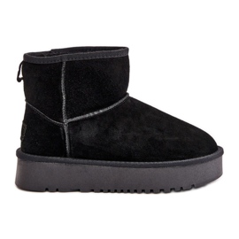 Dammocka Ankel Platform Snow Boots Svart Rianaella