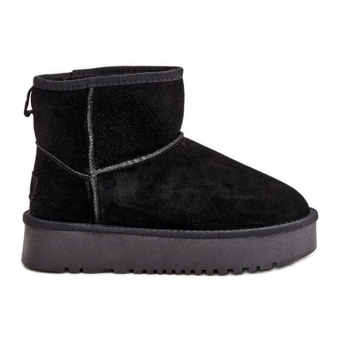 Dammocka Ankel Platform Snow Boots Svart Rianaella
