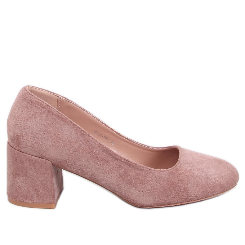 Fredette Khaki pumps med en bekväm klack beige