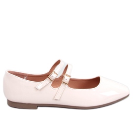 Patent Mary Jane Liths Beige balettlägenheter