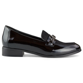 Klassiska kvinnors patentsvarta skor