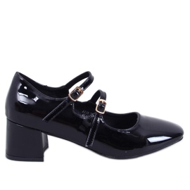 Mary Jane Kerley Svarta högklackade pumps