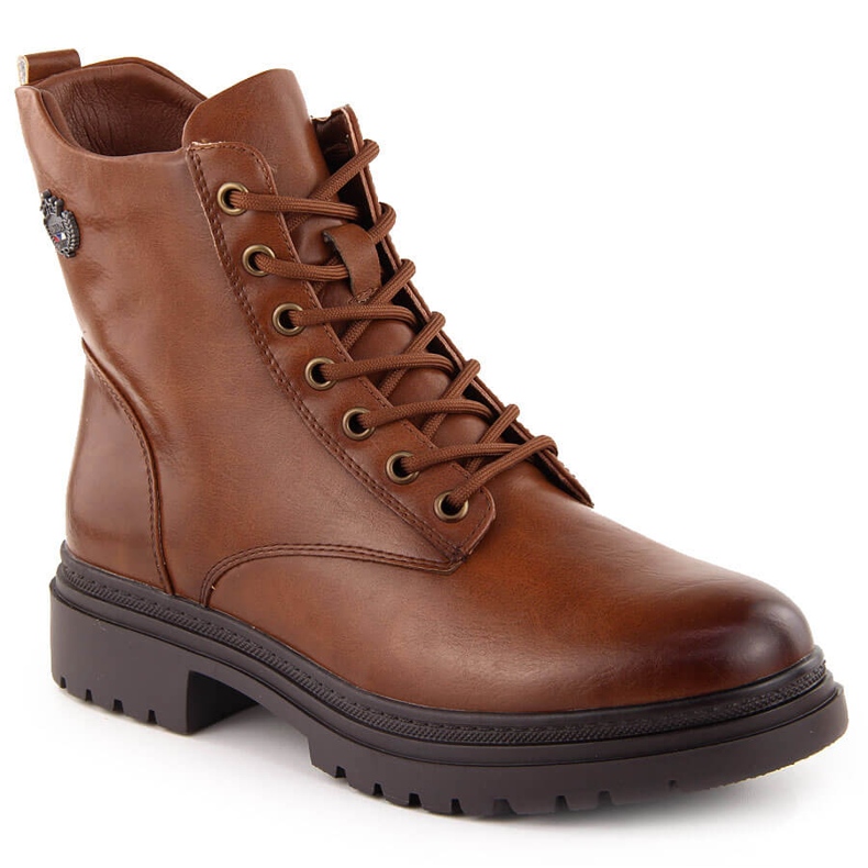 Damisolerade promenadstövlar brun Potocki 12203