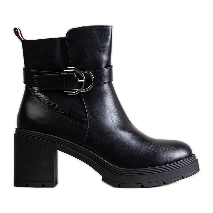 Mirka svarta högklackade stövlar