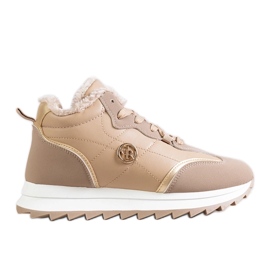 Beige isolerade höga sneakers från Mikaela