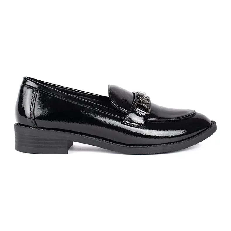 Goodin Lackade svarta dam loafers