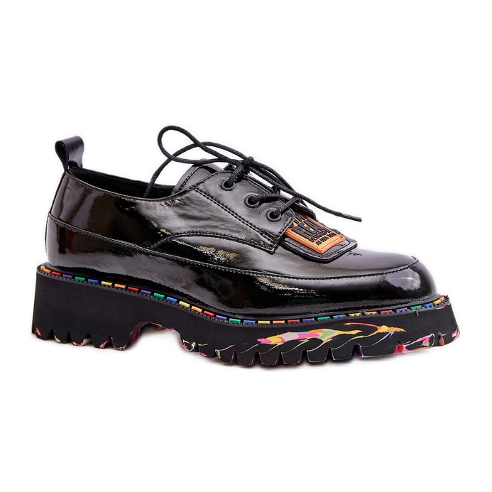 Damskor med snörning Artiker 55C0499 Svart