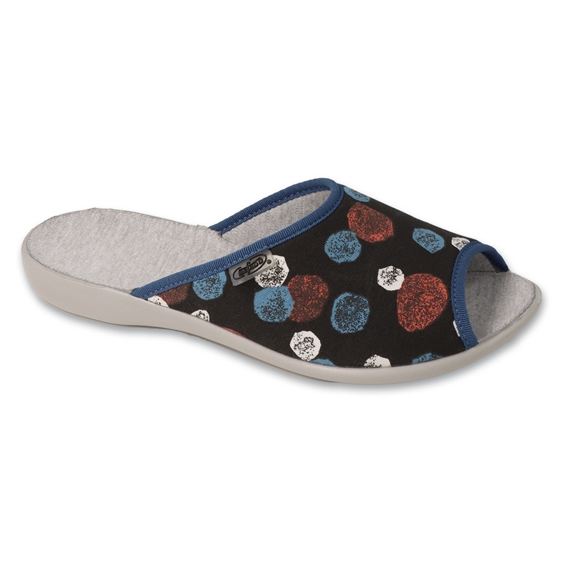 Befado damtofflor med mönster 255D001 svart