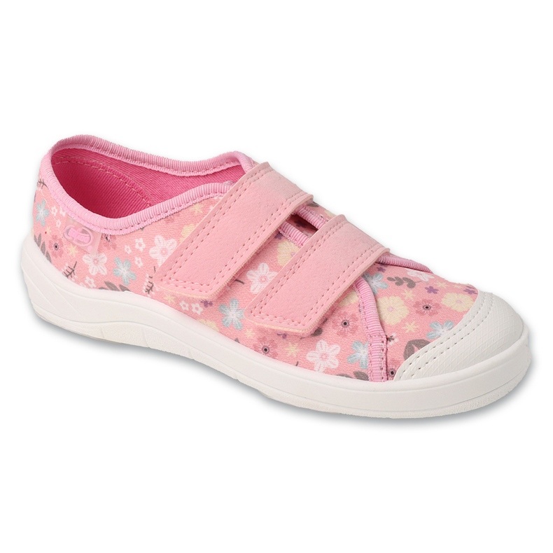 Befado barns sneakers med kardborrband med mönster 772y010 rosa