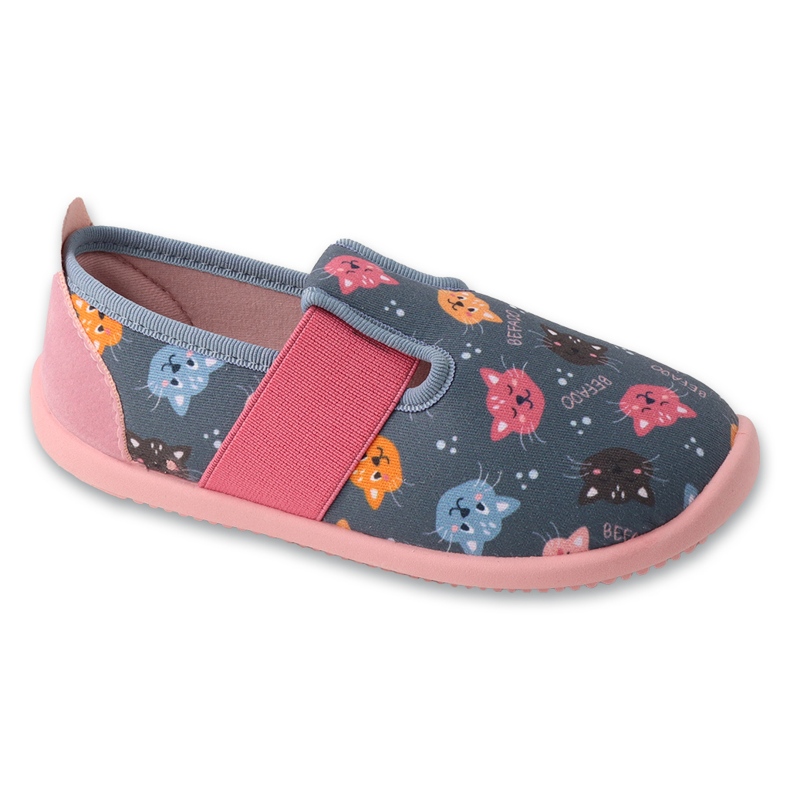 Befado barntofflor, resårbotten, 901X020, grå