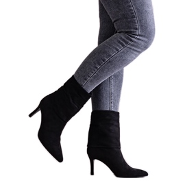 Svarta Bileis högklackade ankelstövlar