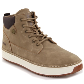 Höga bruna sneakers för män Big Star OO174560 beige