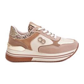 Platform Sneakers dam Beige Debizia