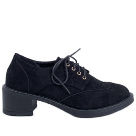 Vedra Black högklackade loafers svart
