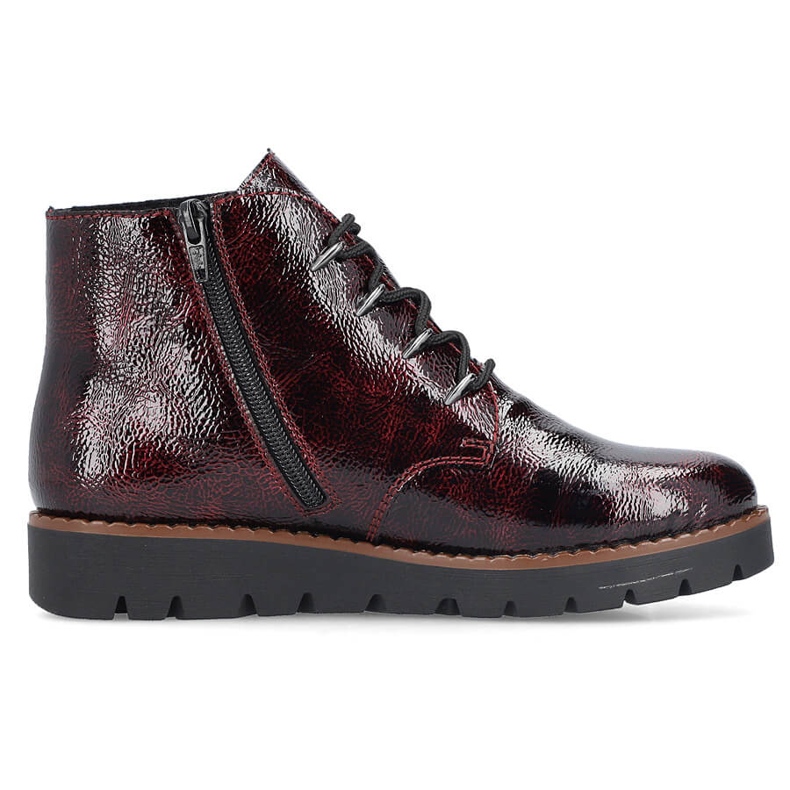Vinröda dam ankelboots Rieker 44902-35