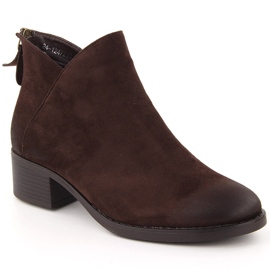 Bruna isolerade ankelboots för kvinnor Potocki 12472