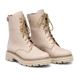 Damväska i beige läder Butdam WOR1