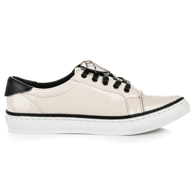 Betler Diamantlackade sneakers brun