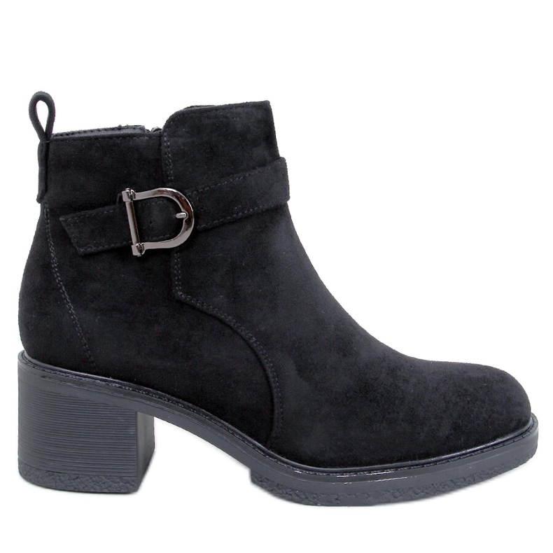 Duncans svarta lågklackade ankelstövlar