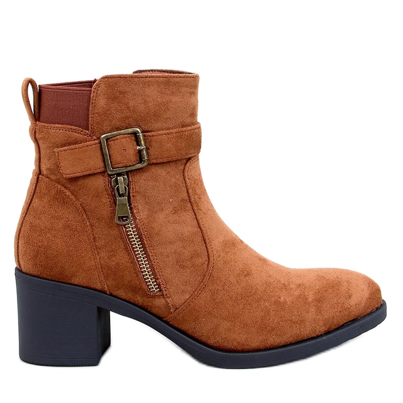 Klassiska Irving Camel högklackade ankelstövlar brun