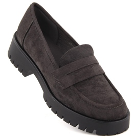 Mockasin för kvinnor, grå Potocki 12437