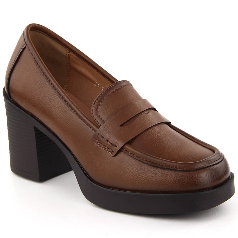 Damskor med höga klackar, brun Potocki 12451