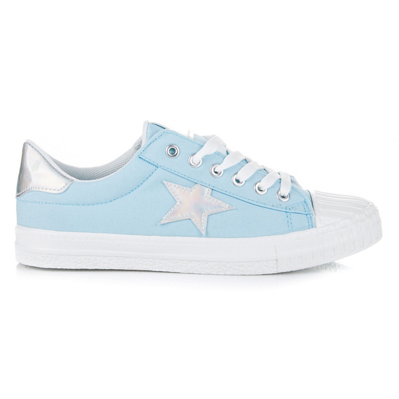 Hologram sneakers blå