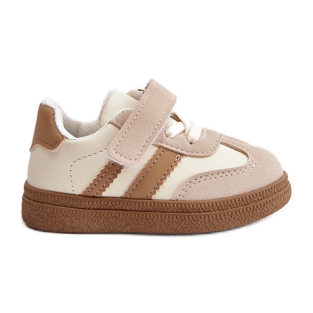 Sneakers med kardborreband för barn Beige Tromella