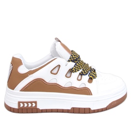 Allman Camel damsneakers vit