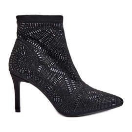 S. BARSKI Slip-on dekorerade ankelboots S.Barski HY42-161 Svart