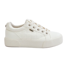 Isolerade plattformssneakers för kvinnor Big Star OO274A464 Vit